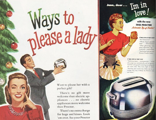 Illustration for article titled According to Advertising, the 1950s Woman Wanted to Fuck Her Appliances